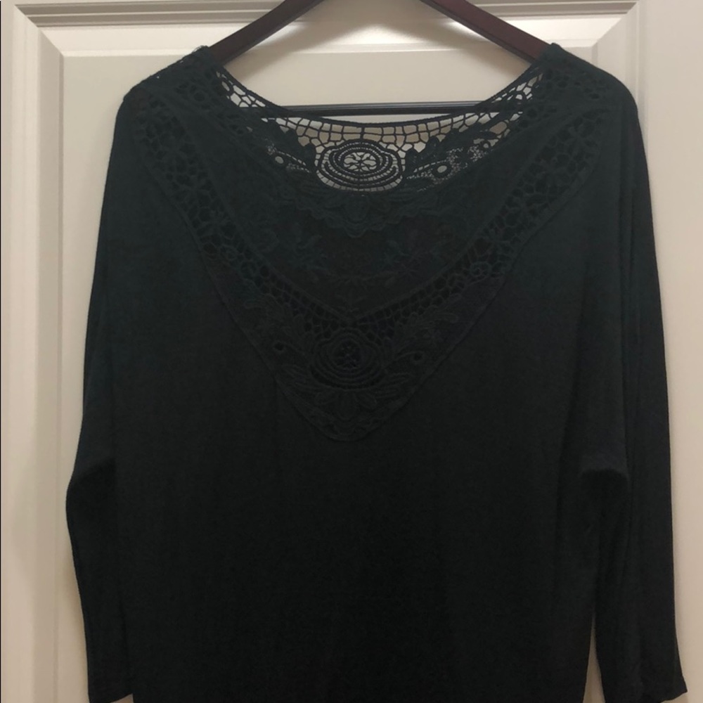American Eagle Lace Back Top